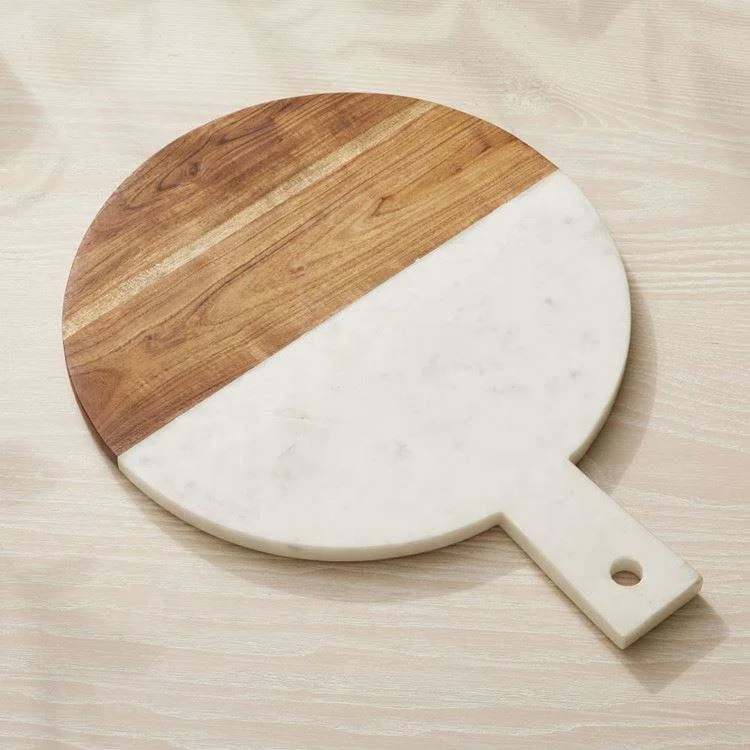 Wood high quality cutting board in racket shape thin 26 cm