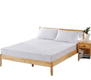 Wholesale Quilted Cotton Bed Sheet Hotel-Grade Mattress Cover Protector with Stylish Quilting Durable and Comfortable