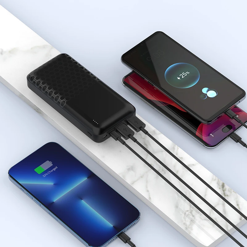 High Cost Performance High Capacity Power Banks 20000mah Outdoor Portable Power Source PD 20W Fast Charging Power Bank Mobile