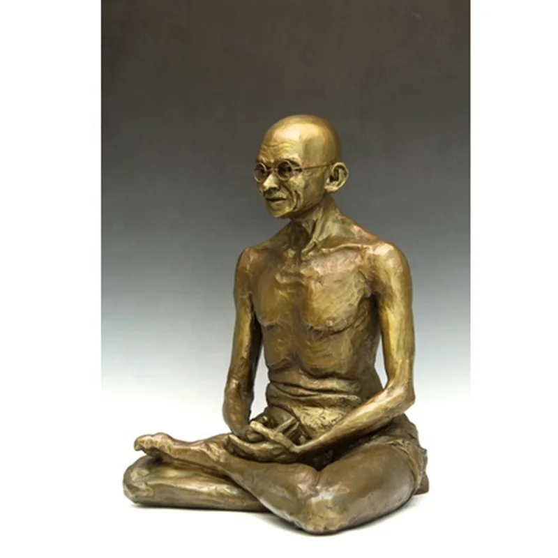 中国供应商金属铸造青铜印度甘地图雕像 - buy bronze