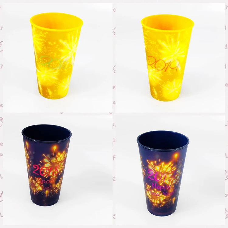 3D Lenticular Iml Printing Pp Custom Cheap Kids Promotional Plastic Cup with Lid and Straw