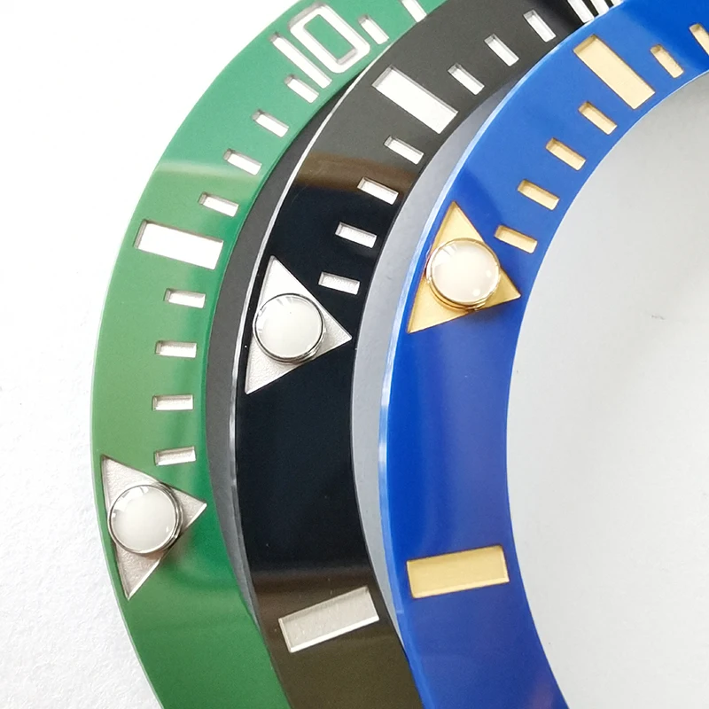 Bisel de cerámica de palabra de color plateado de titanio para