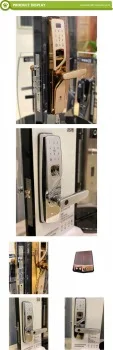 Tuya Wifi Qr Code Handle Electronic Digital Biometric Fingerprint Smart Door Lock