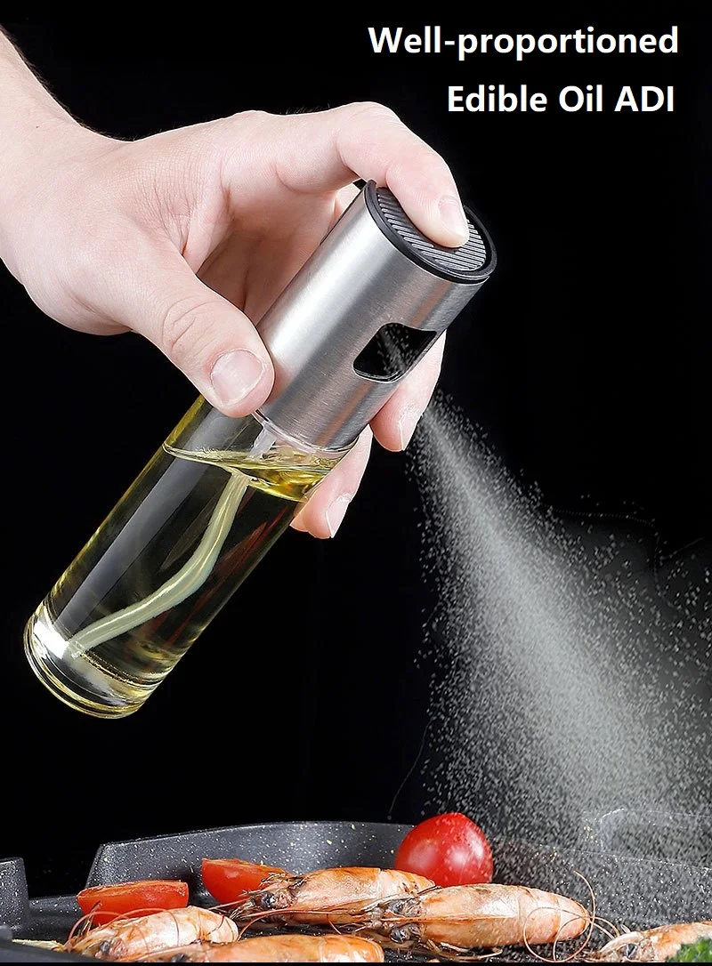 Stainless Steel And Glass Edible Oil Sprayer Bottle Olive Oil Sprayer