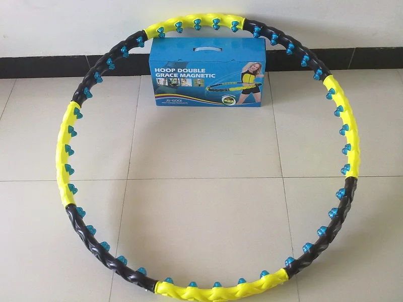 Новые большие съемные кольца-толстовки, двухсторонние магнитные массажные фитнес-кольца Hula