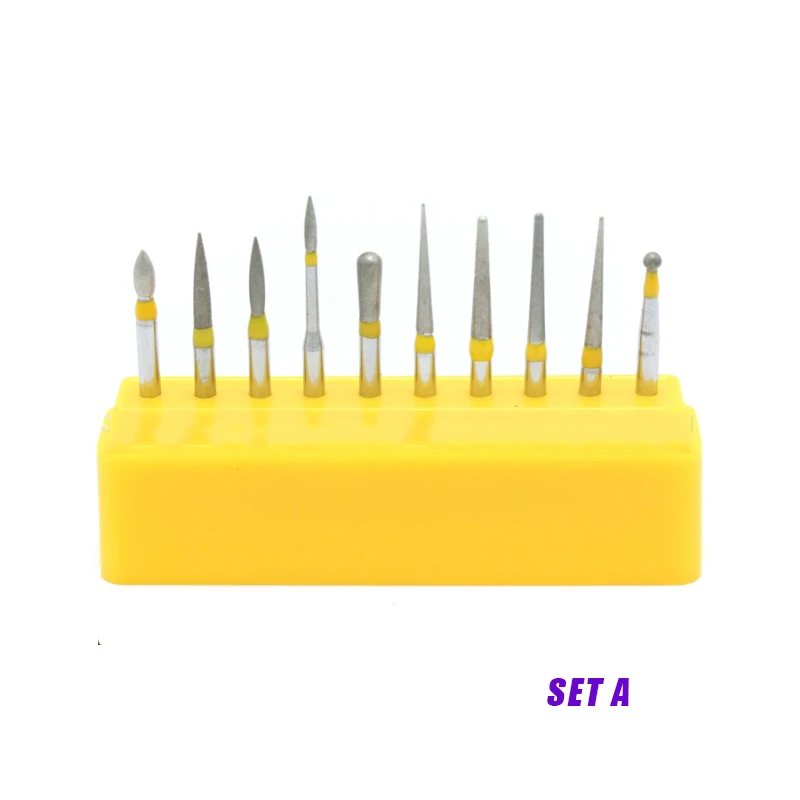 All ceramic crown preparation kit: gold burs – Eagle Dental Burs