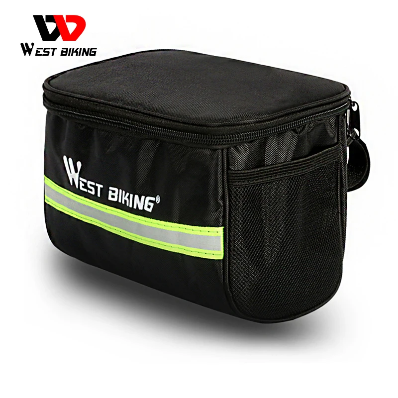 Borsa Da Telaio Anteriore WEST BIKING Grigia 1L Riflettente Per Bici MTB E Strada - Nuova Con Etichette - Foto 5