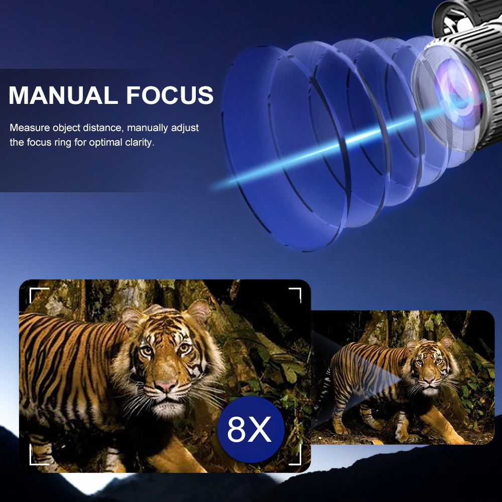 Z9157 4K Night Vision Goggles - 8X Magnification for Hunting