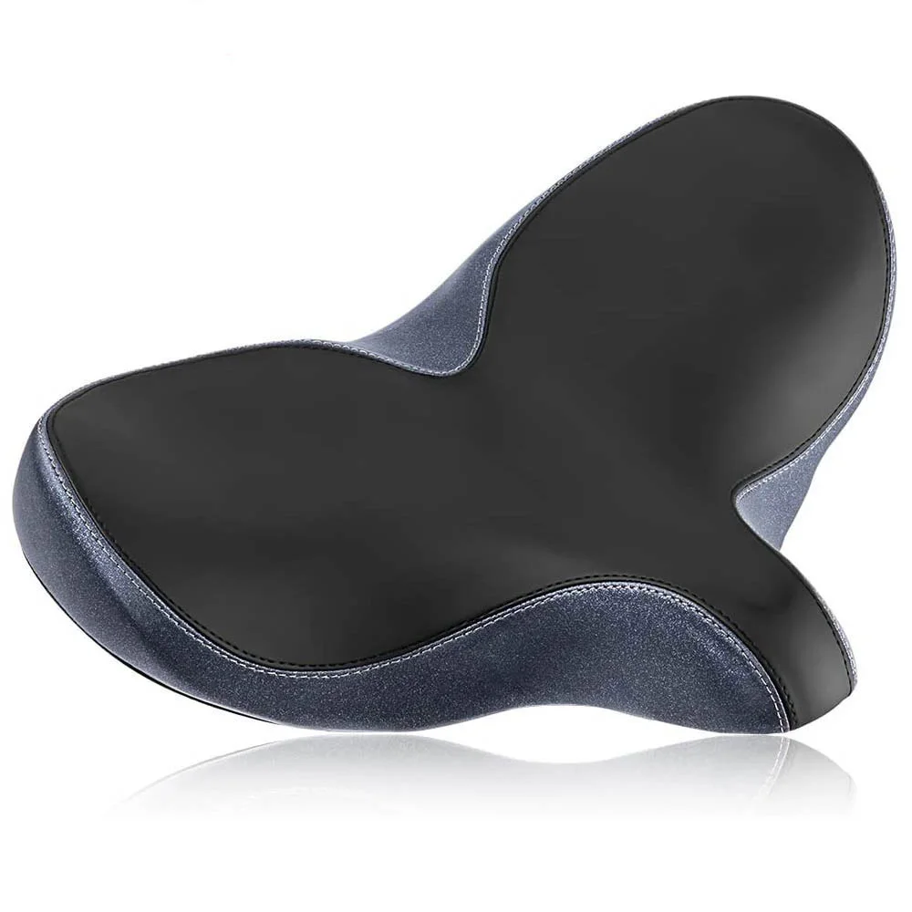 SIHMQIK Oversized Bike Seat Comfortable Soft Memory Foam Bicycle Seats Waterproof Women Men Replacement Wide Bike Saddle Black Universal Fit for Exercise Bike and Outdoor Bikes SIHMQIK Oversized Bike Seat Comfortable Soft Memory Foam Bicycle Seats Waterproof Women Men Replacement Wide Bike Saddle Black Universal Fit for Exercise Bike and Outdoor Bikes