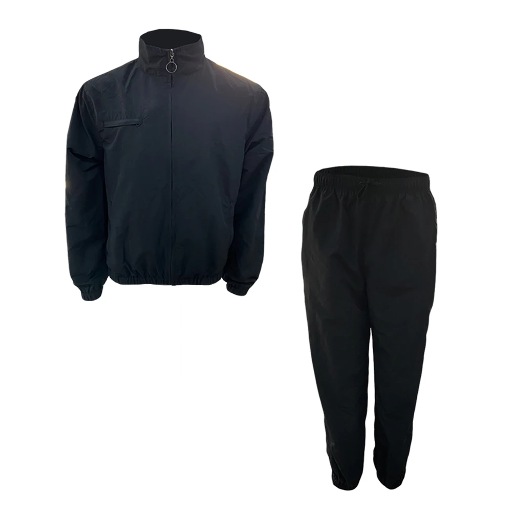 Custom Mens Nylon Plain Breathable Jackets And Pants Two Pieces Sets Sportswear Jogging Track Suits Blank Windbreaker Tracksuit