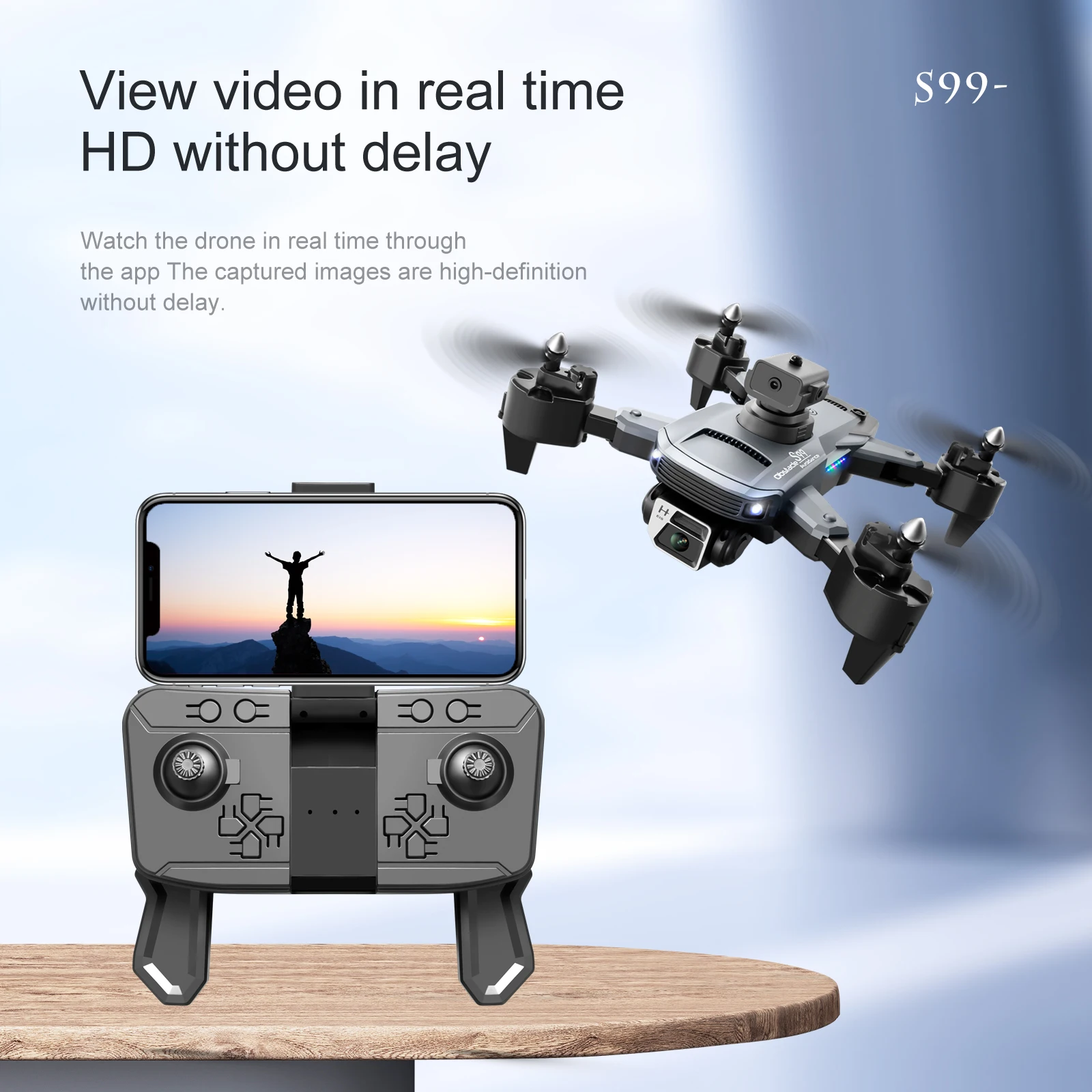 Smart S99 Gravity Sensor Drone Professional 4k Dual Camera 6 Axis Wifi
