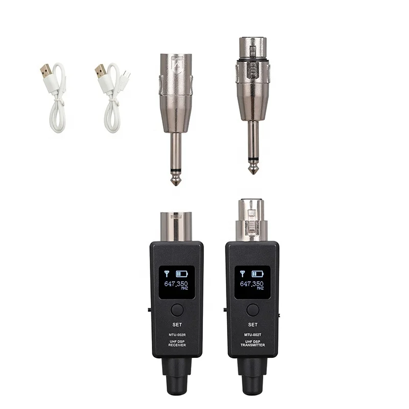 pa System UHF Mics Transmitter and Receiver Wired Mics to Wireless Mics Uhf Xlr Wireless Transmitter Receiver