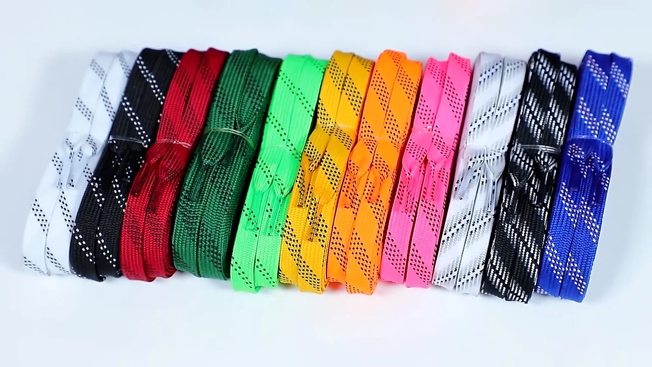 Custom Shoe Laces Packaging Wholesale Oem Wide Hollow Colored Flat