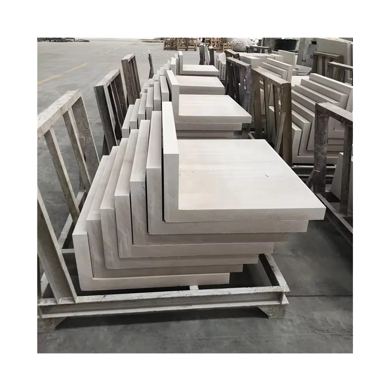 लॉबी मस्जिद सजावटी पत्थर के स्तंभ, बेज चूना पत्थर, बाहरी पत्थर की दीवार के आवरण के लिए स्तंभ, PAIA पत्थर ग्राफिक डिज़ाइन आधुनिक