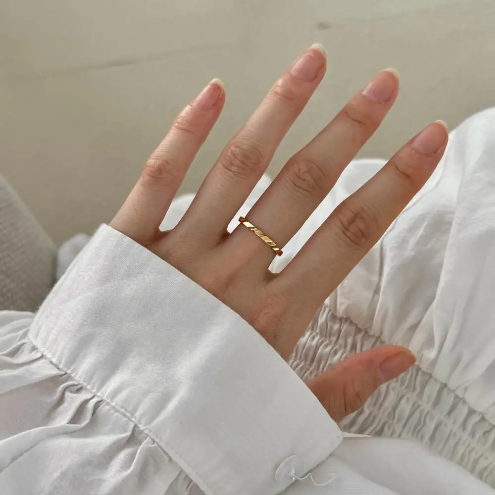 KAKODIY High Quality Boutique Jewelry for Women Wedding Open Adjustable 925 Sterling Silver Irregular Ring detail 7