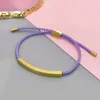 Gold Curved Plate+Purple string