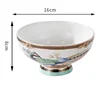 White A 6-inch blue bowl of noodles from Bai Niao