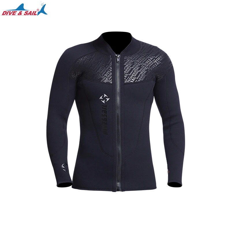 Veste Néoprène 3mm Homme Pour Surf/plongée - Manches Longues, Fermeture Complète