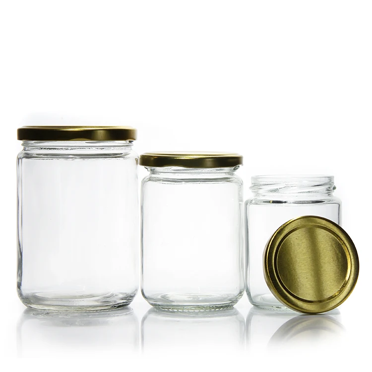 8 oz Tower Glass Jar with Lid - 250 ml