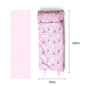 Oeko-Tex Standard Eco-Friendly Printed Rolled up Portable Organic Cotton Children Toddler Nap Mat