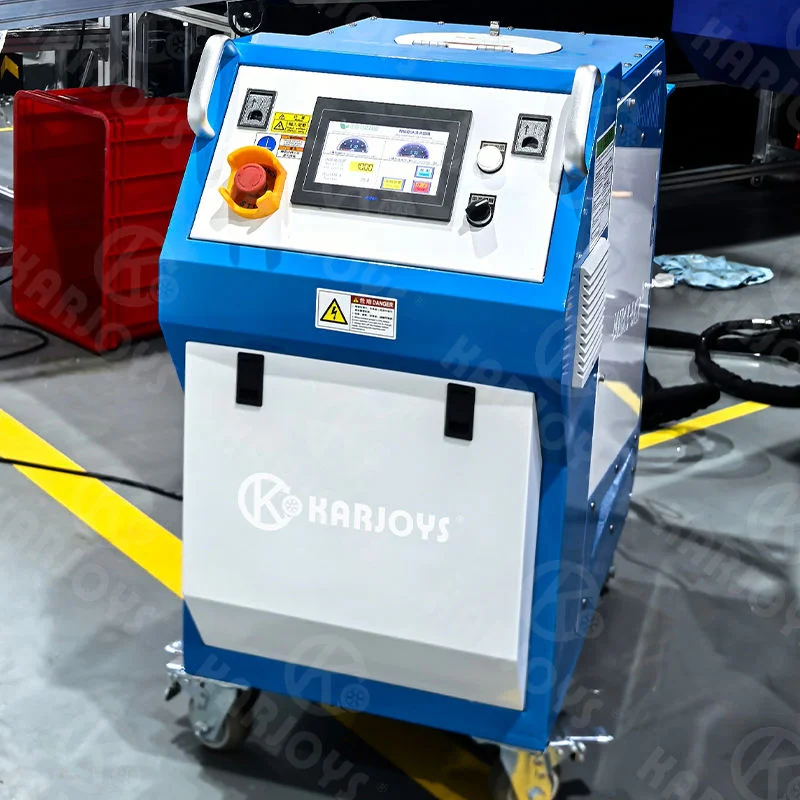 KARJOYS intelektuālā automātiskā sausās ledus tīrīšanas iekārta mobilā versijā, 900 W, 220 V, ar intelektuālu pieskāriena ekrānu, 1 gada garantija