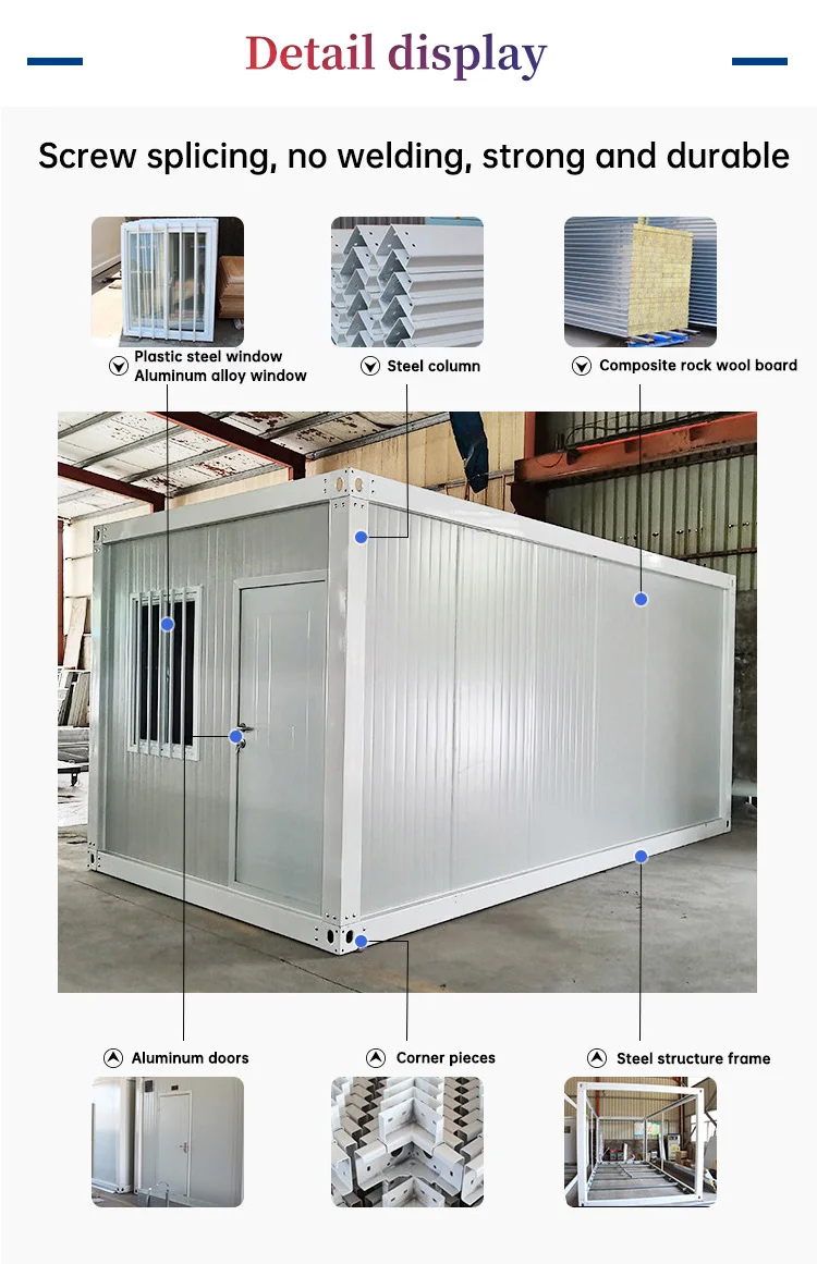 Steel Structure Prefabricated Mobile Container Homes 40ft Luxury