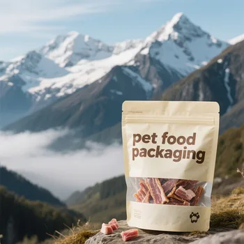 Customized Biodegradable Food-Grade Packaging Plastic Bags Smell Proof for Cat Dog Bird Foods Mylar Stand Pouches
