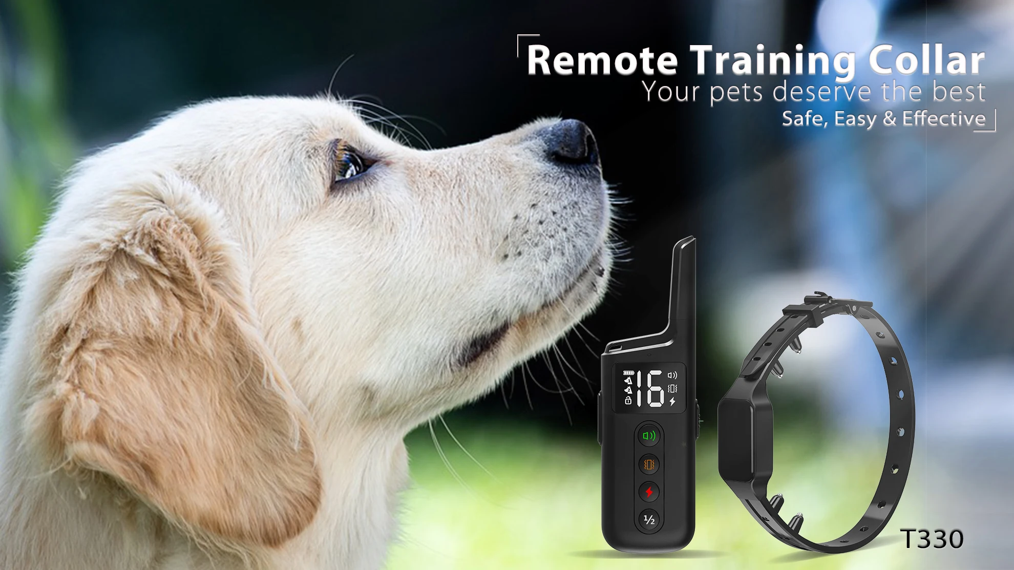 2 Dogs Shock Collar For Large Dog With Remote 1000ft 3 Training Modes