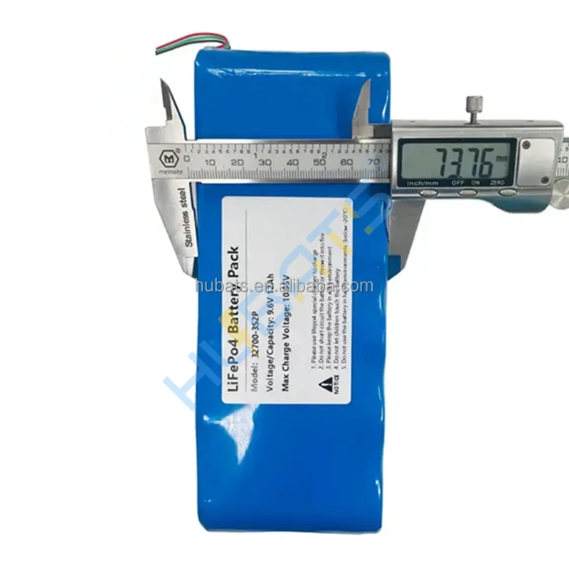 12000mAh 9.6V LiFePO4 32700 Battery with XT60 Plug for Solar Light