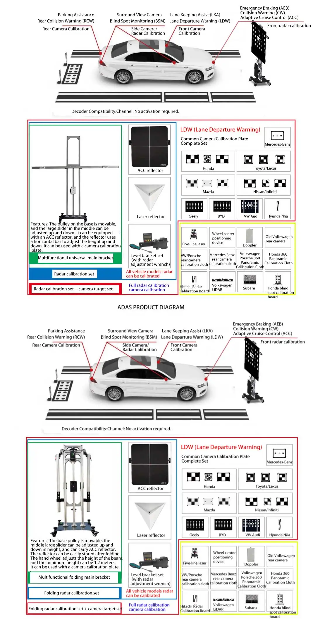 ADAS Driver Assistance Calibration System - Accurate Millimeter ...