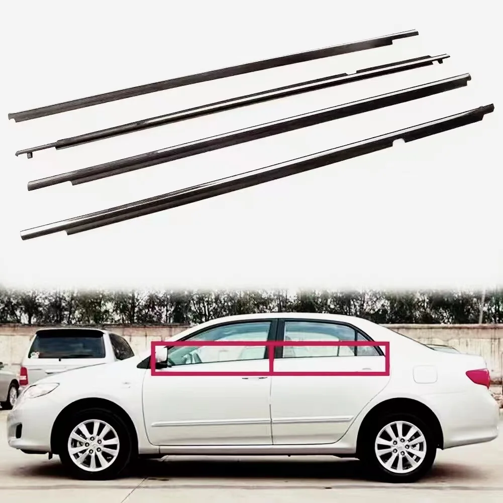 Car Weather Strip For Toyota Corolla 2009-2012 Car Weather Strip Doors With Molding Window Trim 2009 2010 2011 2012