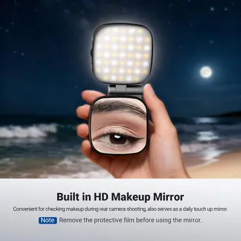 NEEWER Basics Magnetic Selfie Light Compatible with MagSafe iPhone, 2W CRI95+ Bi Color Swivel Small LED Phone Fill Lighting detail image