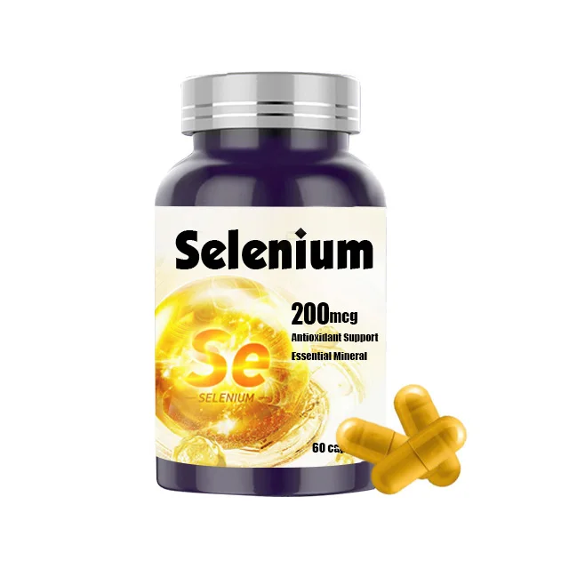 OEM/ODM 200mcg Natural Selenium Vitamin Supplement Selenium Capsule for Liver Health and Immune Support