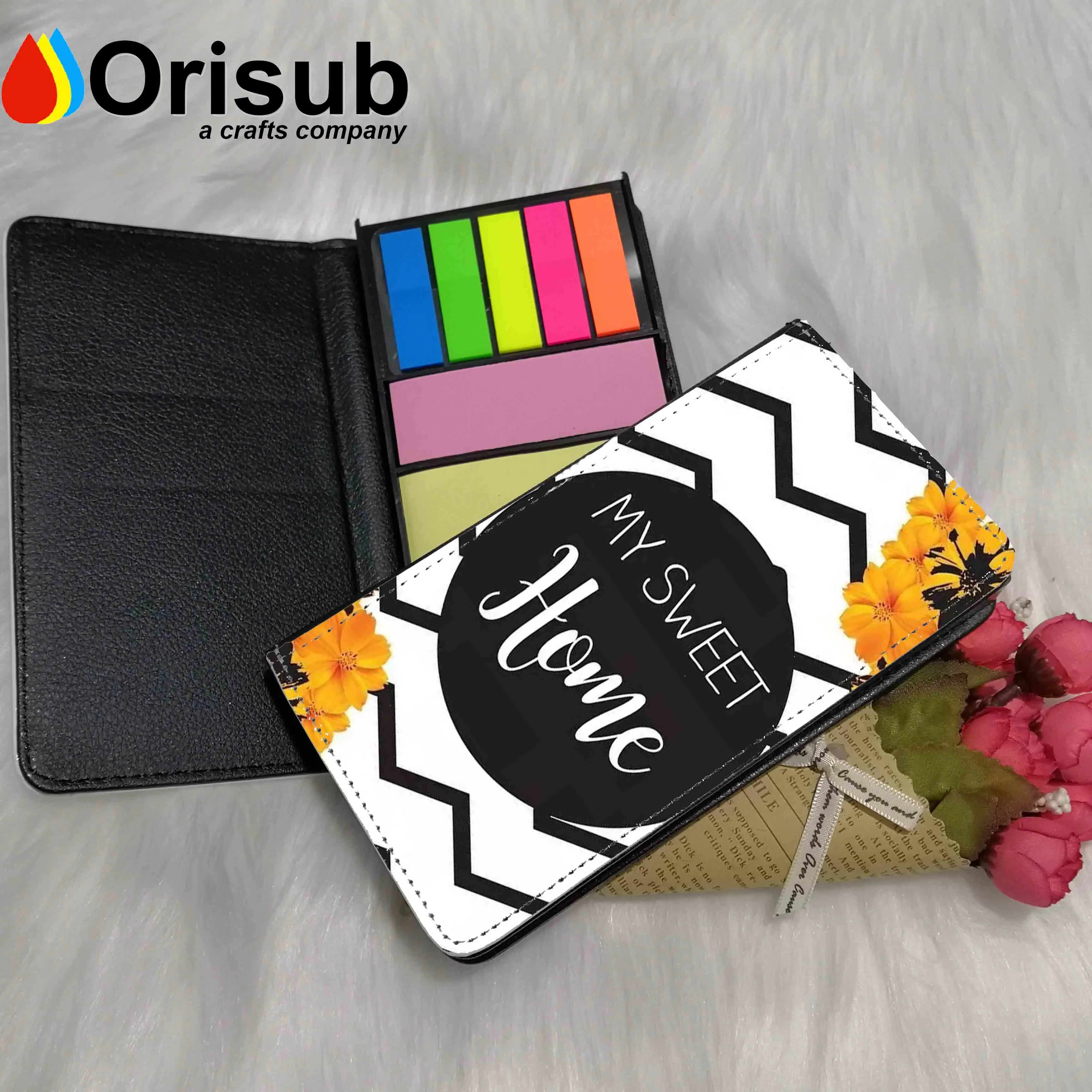 Personalized White Plain Glossy Mdf Sticky Note Pad Blanks Sublimation Sticky Notepad Holders