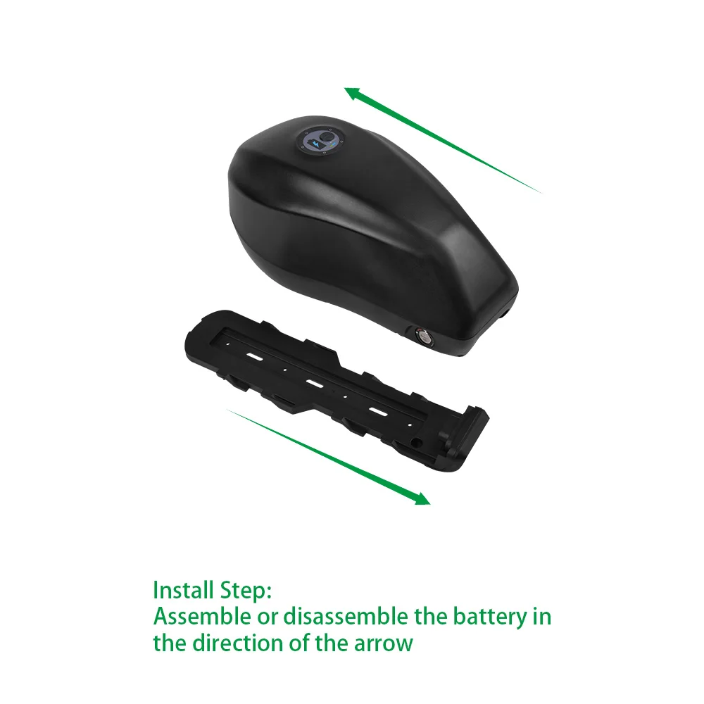 Fat Tire Ebike Electric Bicycle Battery Pack 48v 26ah 18650 Cell