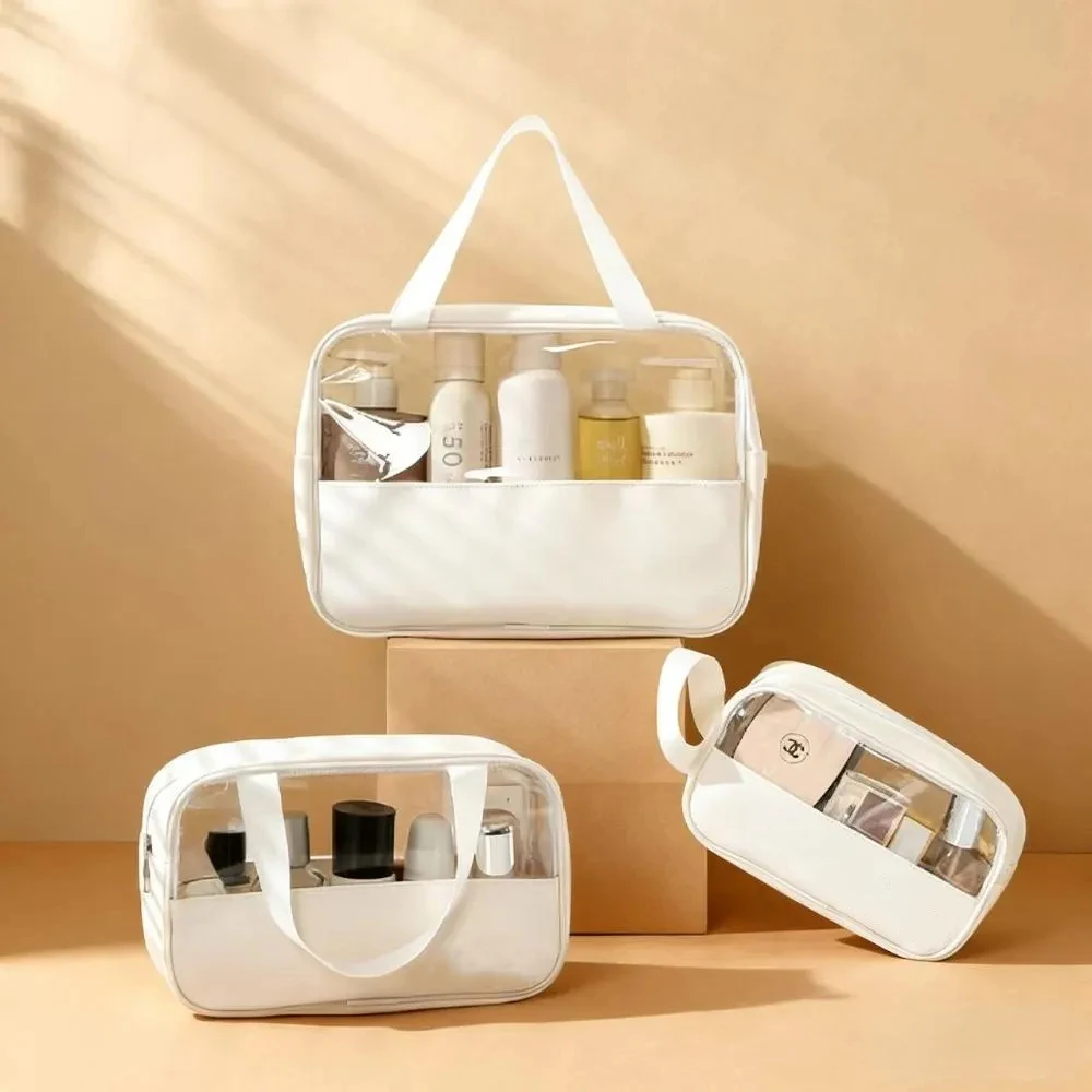 product new style transparent toiletry cosmetic bag women portable travel cosmetic storage makeup brush bag large capacity wash bag-10