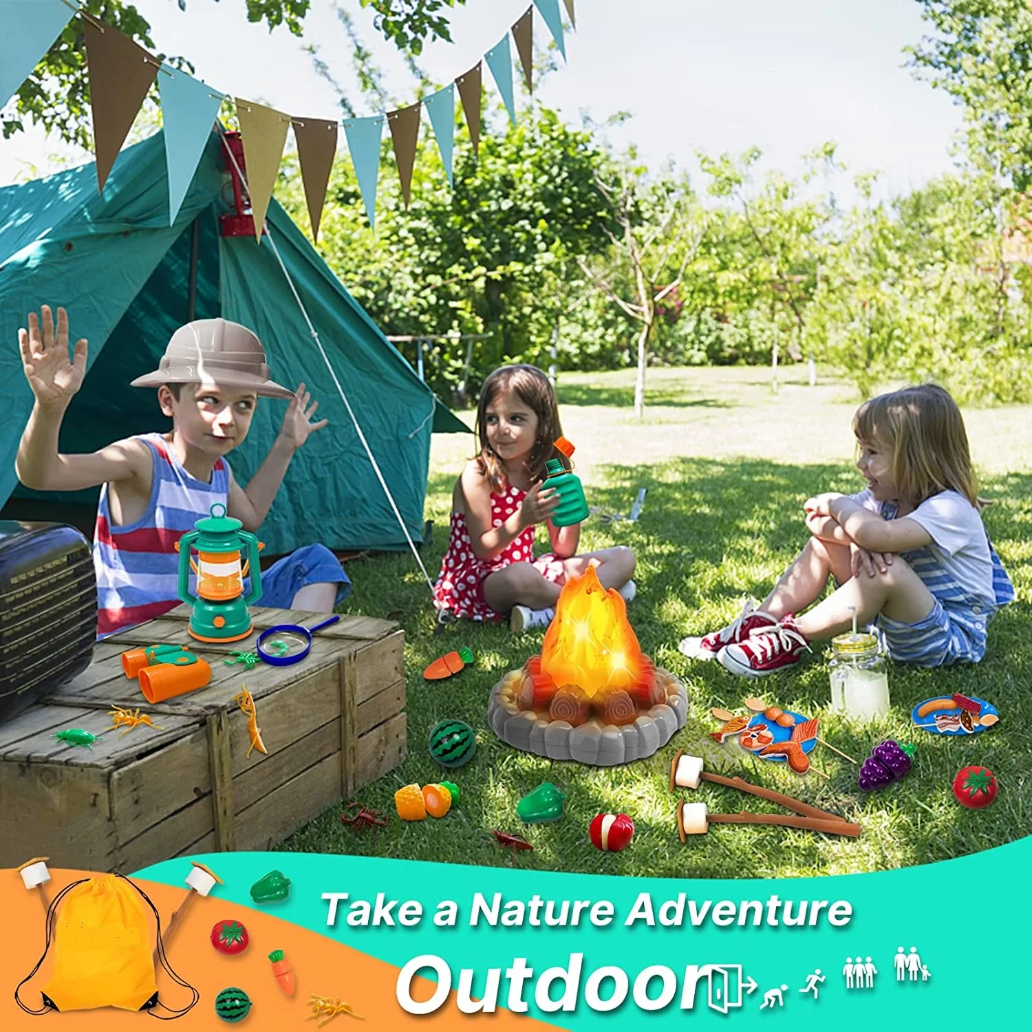 Kids Camping Set Camping Toys And Games Childrens Camping Toy Set