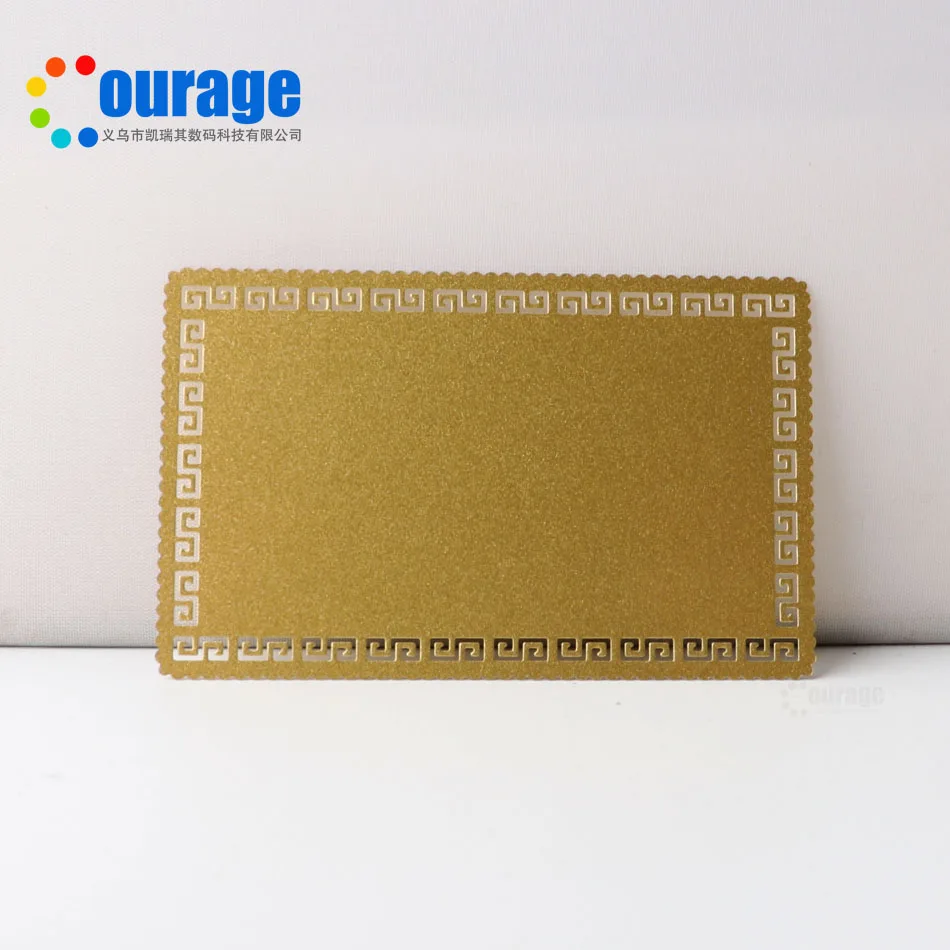 Китайская фабрика, оптовая продажа, индивидуальная сублимация, пустые металлические визитные карточки, золотые