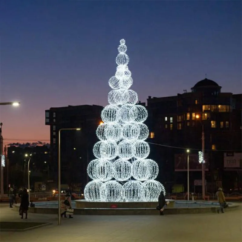 Giant 12m-18m Christmas Cone Tree with LED Lights - Waterproof