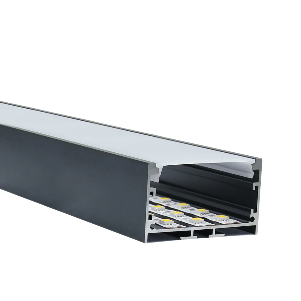Lighting Box Aluminum Channel 50x20mm Rectangle Suspended Wide Led Aluminium Profile For Multi