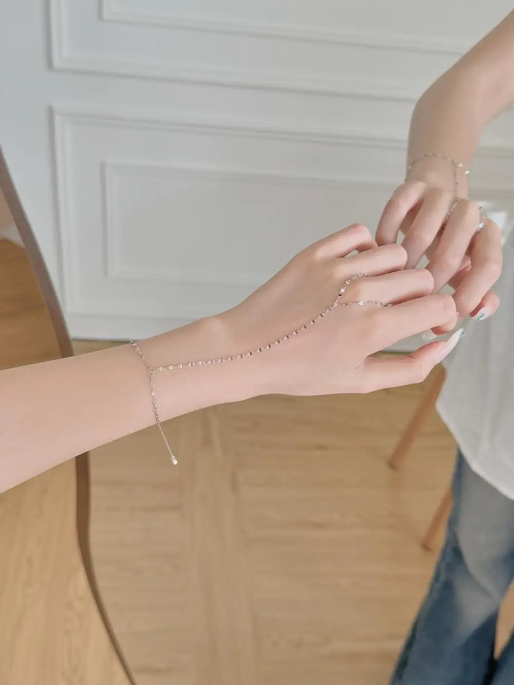 KAKODIY lip chain women's bracelet 925 sterling silver jewelry 18K gold plated bracelet detail 2