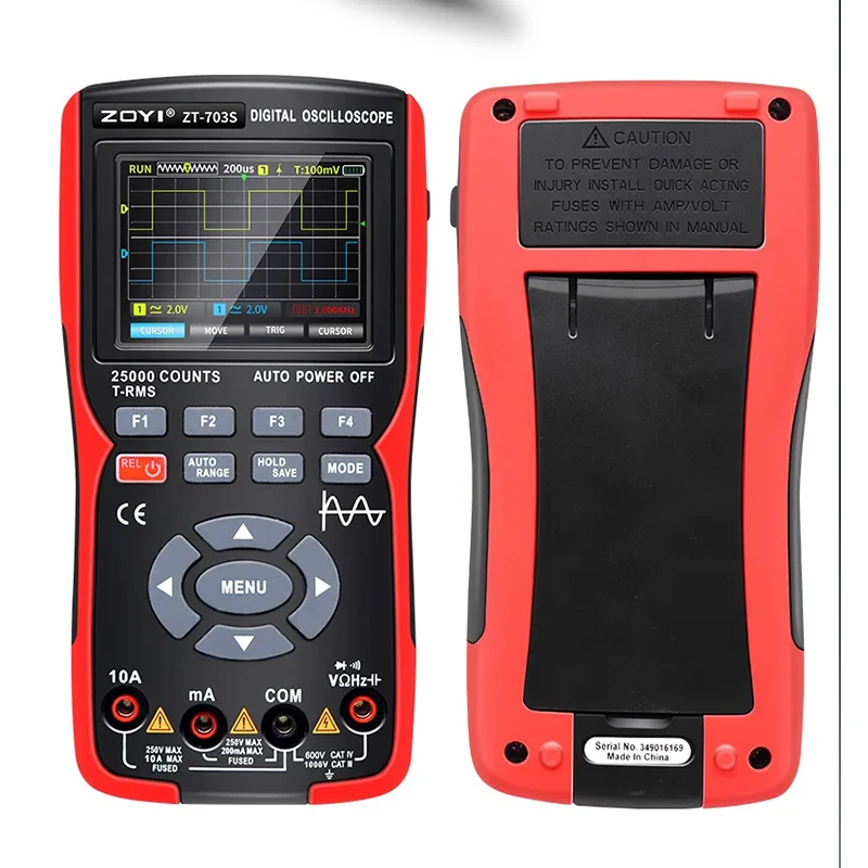 Sinyal jeneratörü 25000 sayımları multimetre dijital osiloskop 3