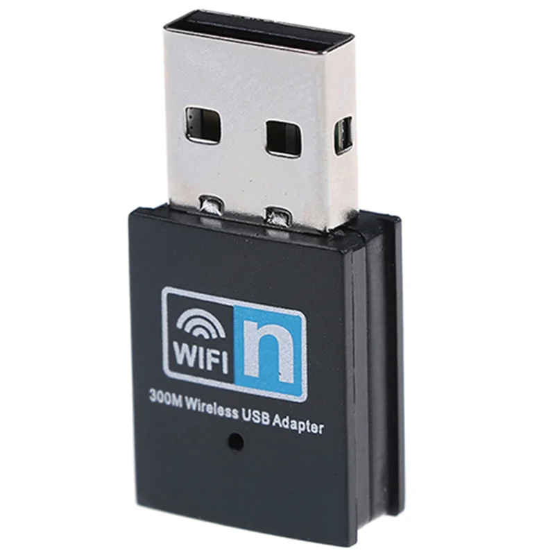 Mini 300Mbps USB WiFi Wireless Adapter Dongle LAN Card 802.11n/g/b w/Antenna PL 