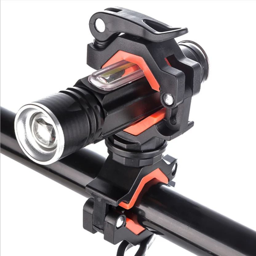 3PCS Bike Flashlight Mount Universal Bicycle Led Light Mounting Holder 360° Rotation 