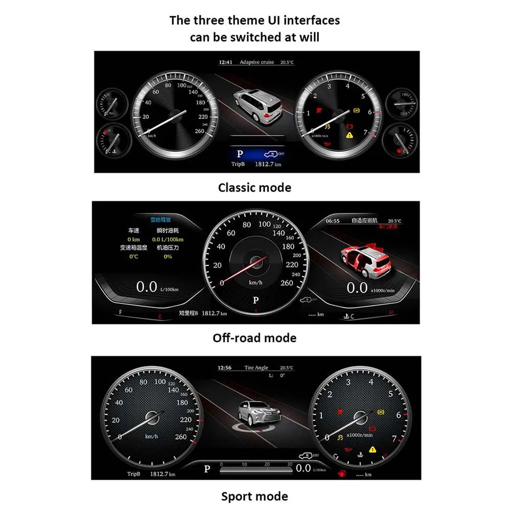 高品質Android 2+32GB車載スピードメーター、オイルゲージ、トヨタ