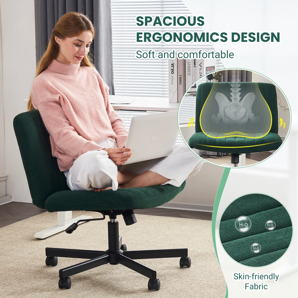 Alibaba.com: Swivel adjustable fabric task chair with wide armless ...
