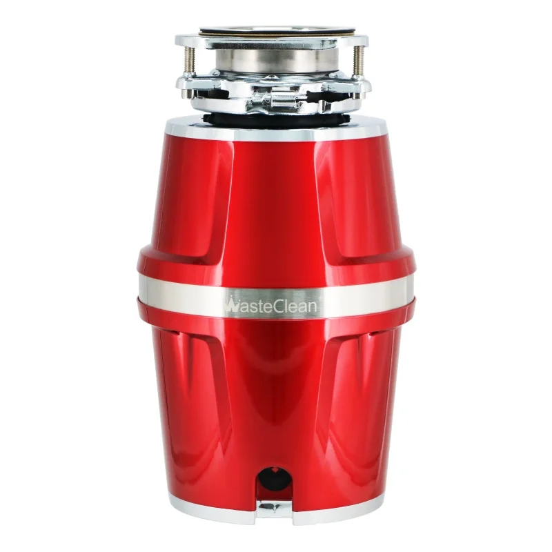 Electric Double-Stage Kitchen Processor Stainless Steel Food Waste Shredder Garbage Disposal Crush Machine Sound-Reduced for