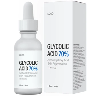 Private Label Glycolic Acid 70% Professional Chemical Peel Serum For Skin Firming