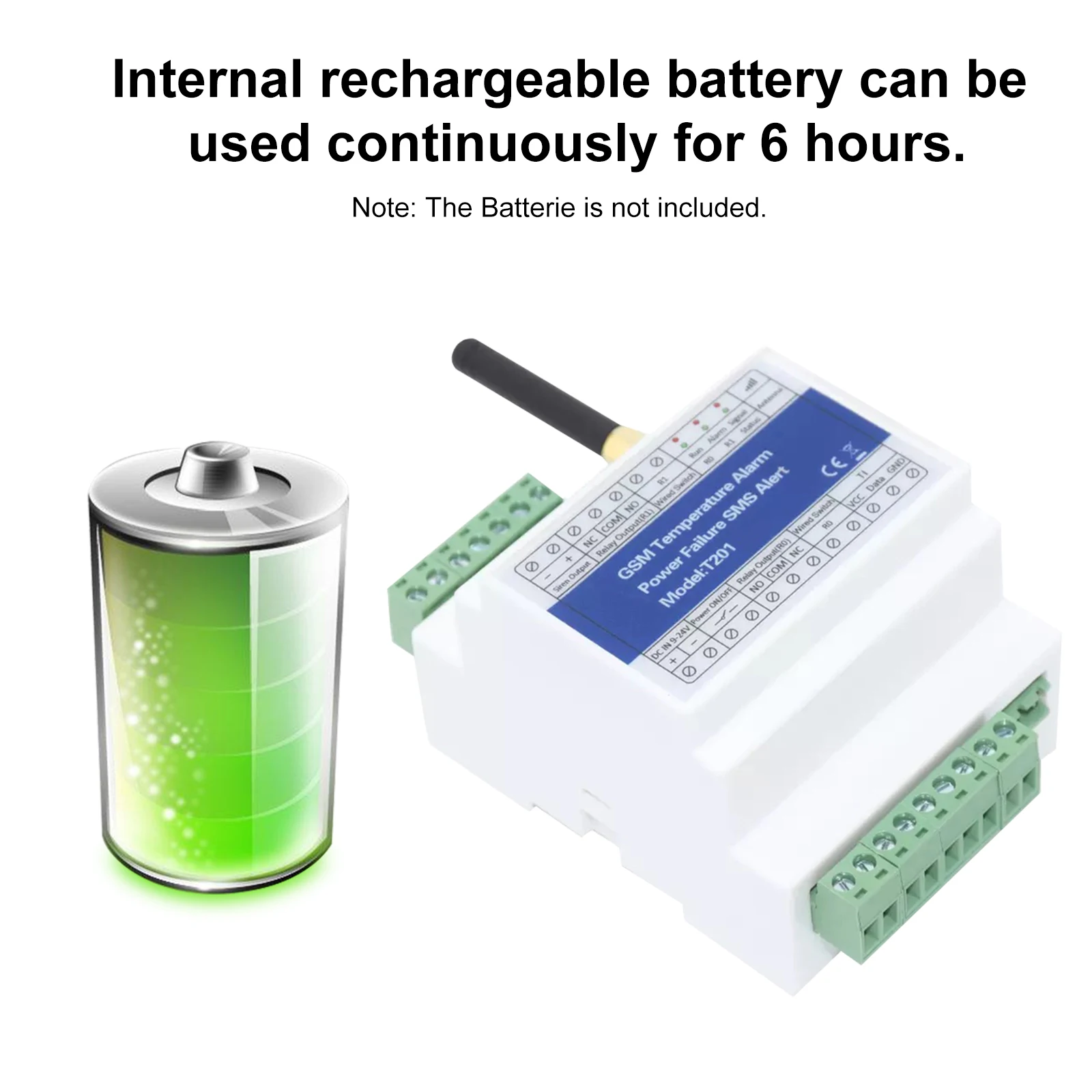 T201 GSM Temperature Alarm Access Controller Power Failure SMS Alert Remote Relay Switch Power Status Monitoring for Alarm