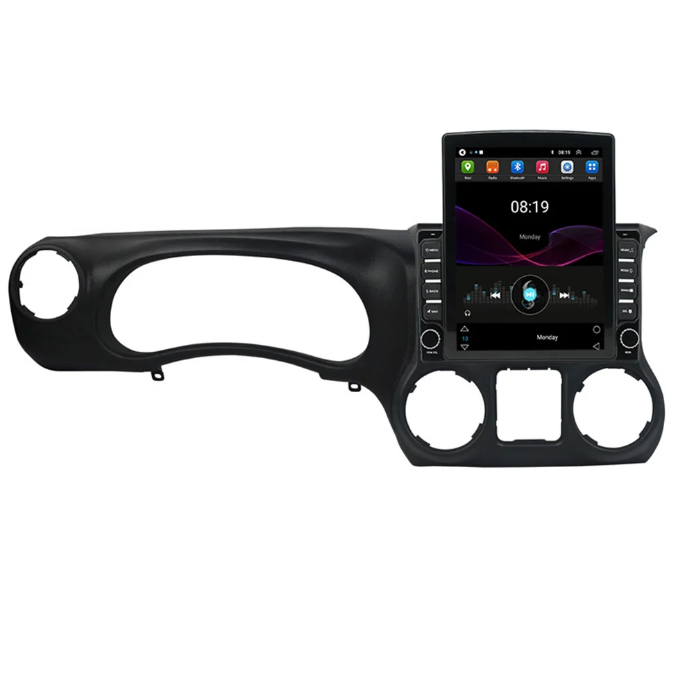 9.7" Vertical Screen Android 13 Car Audio Radio for Jeep Wrangler 3 JK 2010-2017 Carplay/4G Wifi GPS Multimedia Video DVD Player